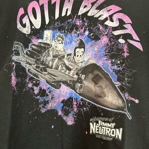 Jimmy Neutron Graphic Tee - Black and Purple NWOT